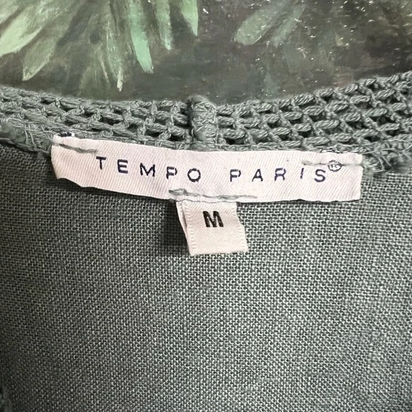 Tempo Paris Linen Blend Hooded Jacket - Picture 3 of 12